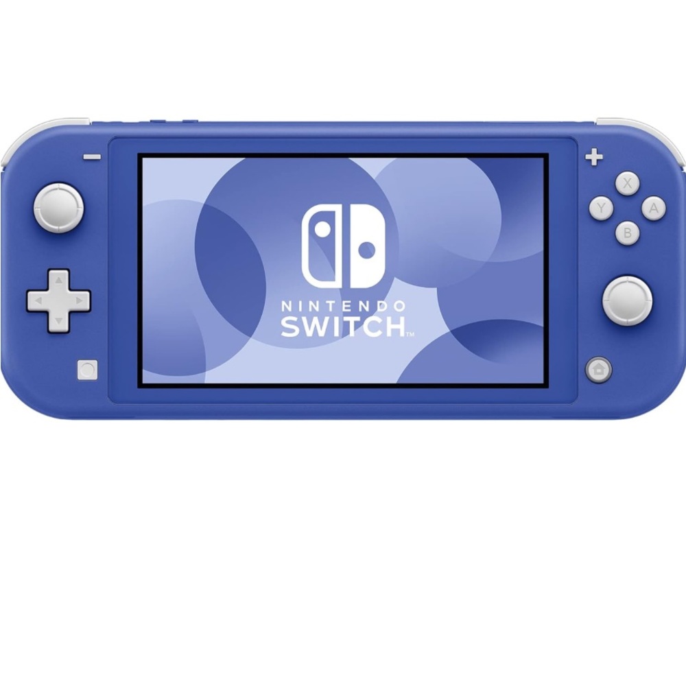 Nintendo Switch Lite - Blue + 2 Games and Travel Case